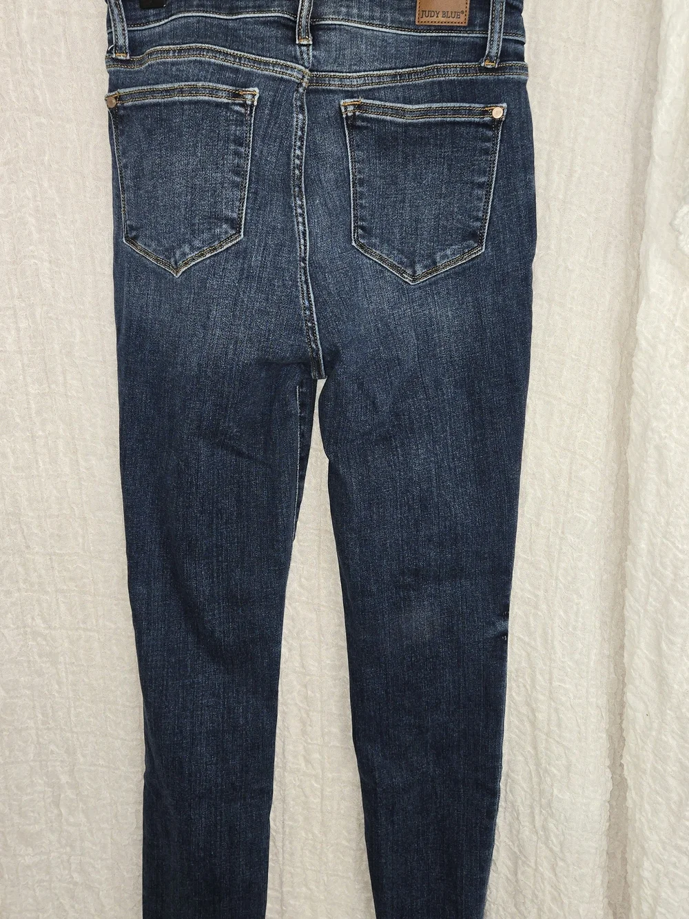 Judy Blue Women’s Dark Blue Button-Fly Skinny Jeans Size 7 (28
